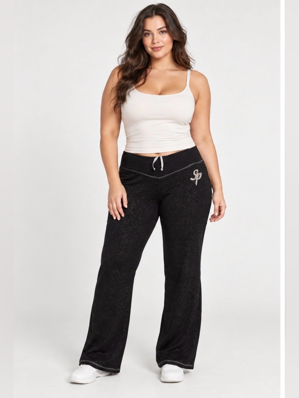 SOUTH Pole Women Lounge Pants 2X Black With silver skuJ
